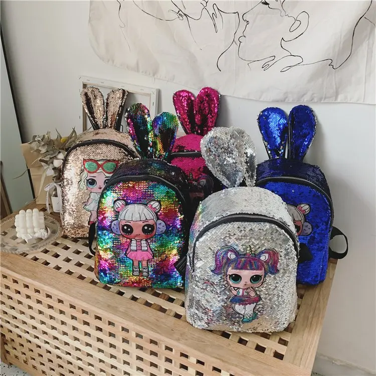Рюкзак LOL Surprise Dolls для девочек модный Индивидуальный школьный рюкзак с блестками