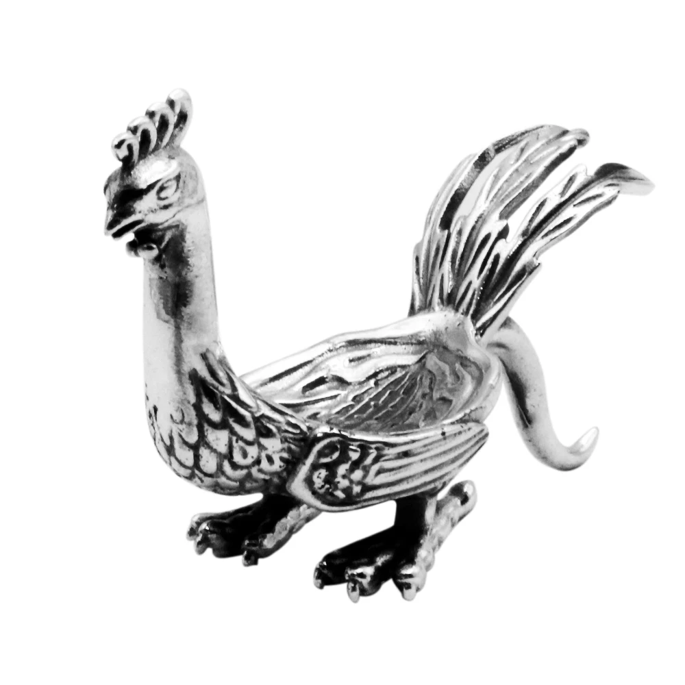 

3pcs/Lot Phoenix Cigar Holder Portable Cigarette Travel Stander 925 Sterling Silver Mini Smoking Stand Gold Tools Accessories