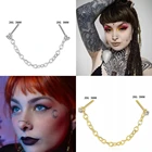 Двойное кольцо для пирсинга носа с цирконом, нержавеющая сталь, серьги для пирсинга носа, перегородка для пирсинга