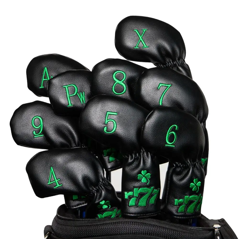 Чехол с железной головкой для гольф-клуба 777 чехол гольфа Lucky 10 шт./компл.