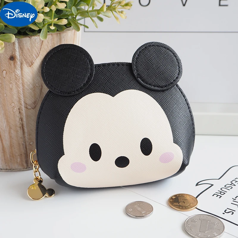 

Disney coin purse female small mini cute Mickey holding small wallet cartoon coin card bag Mickey Minnie girl decoration bag