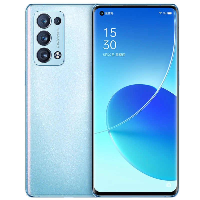 Новый Oppo Рено 6 Pro + плюс 5G сотовый телефон с функцией отпечатка пальца 50.0MP 32.0MP 55