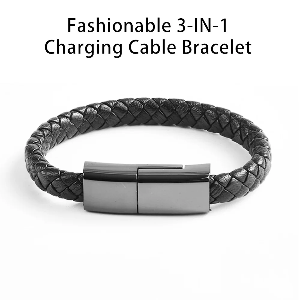 

22.5CM Bracelet USB Charging Cable for Women Data Cord for IPhone 12 X XR Xs Max USB C Cable for Xiaomi Samsung HUAWEI Thin Hand