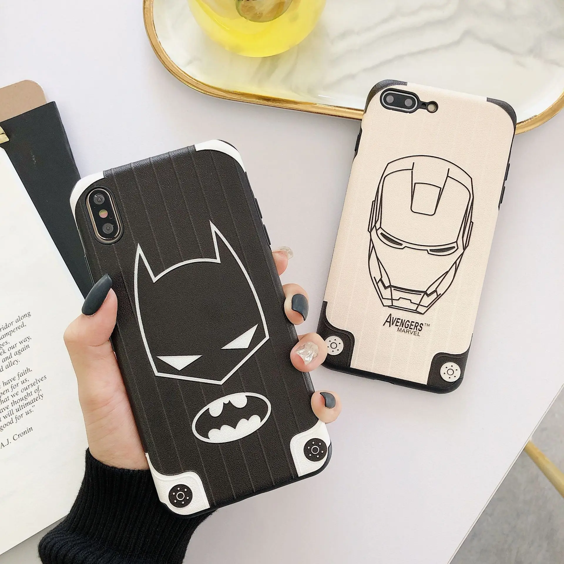 Железный человек Бэтмен чехол с принтом Marvel для huawei P30 P20 Lite Pro Чехол Honor 8X20 10 Nova 3 3i