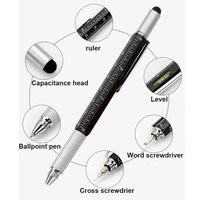 5pcslot multifunction ballpoint pen overvalue handy stylus touch pens tech cm inch tool screwdriver ruler spirit level