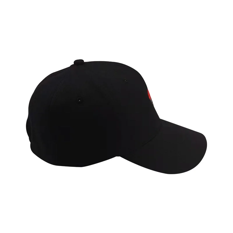 Папа шляпа красная птица вышивка 100% хлопок черные шляпы унисекс бейсболки