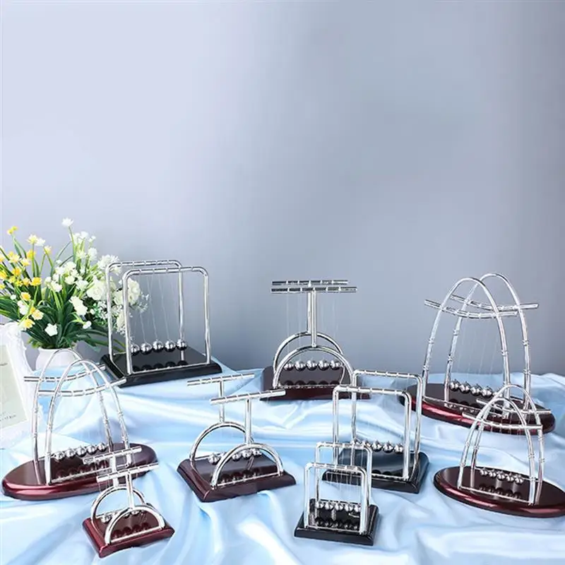 

Newtons Cradle Steel Balance Ball Physics Science Pendulum Decoration Craft Early Fun Development Educational Desk Toys Gift