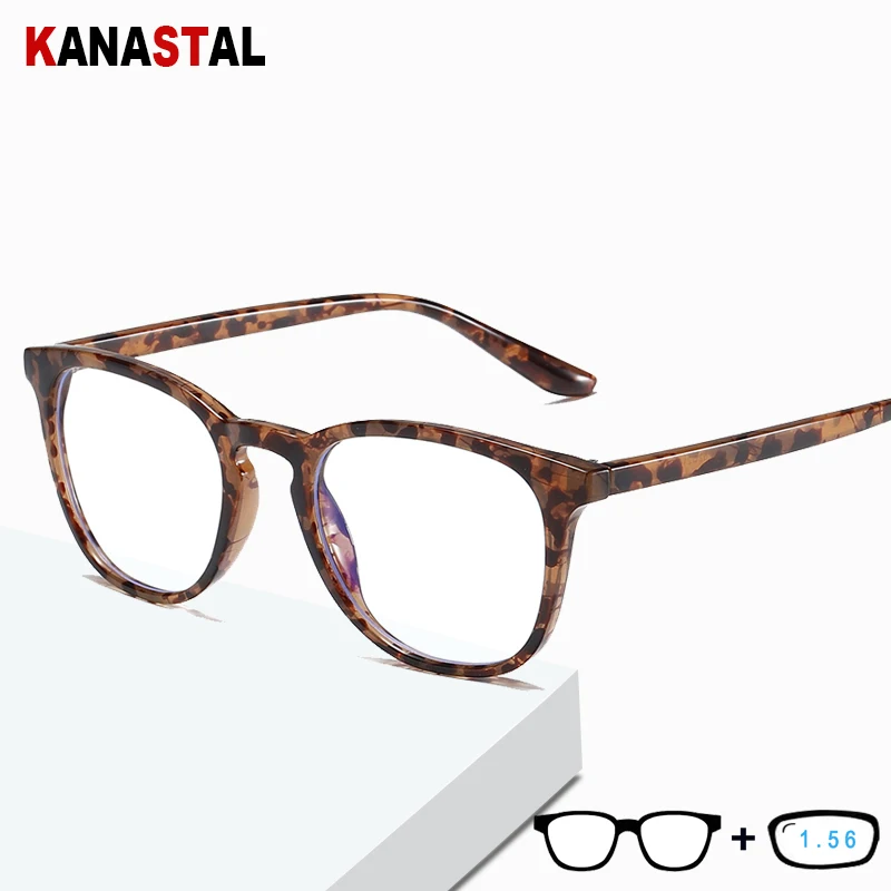 

Men New Anti Blue Light Glasses TR90 Metal Round Full Eyeglasses Frames Computer Games Office Eye Protection Eyewear Women Retro