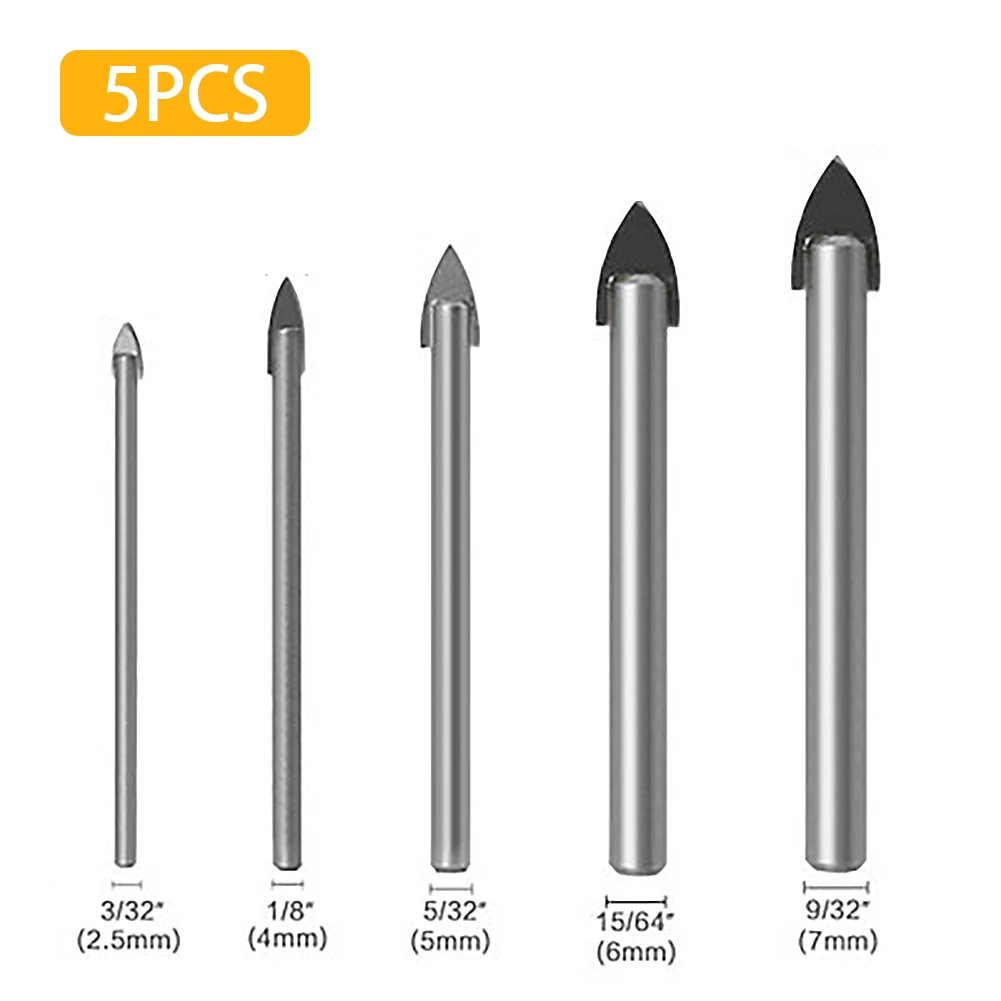 

5 шт. Треугольники Ultimate сверло Многофункциональный Дырокол Стекло Мрамор Керамика плитка Расширитель отверстий Лопата биты 3,5 мм-10 мм