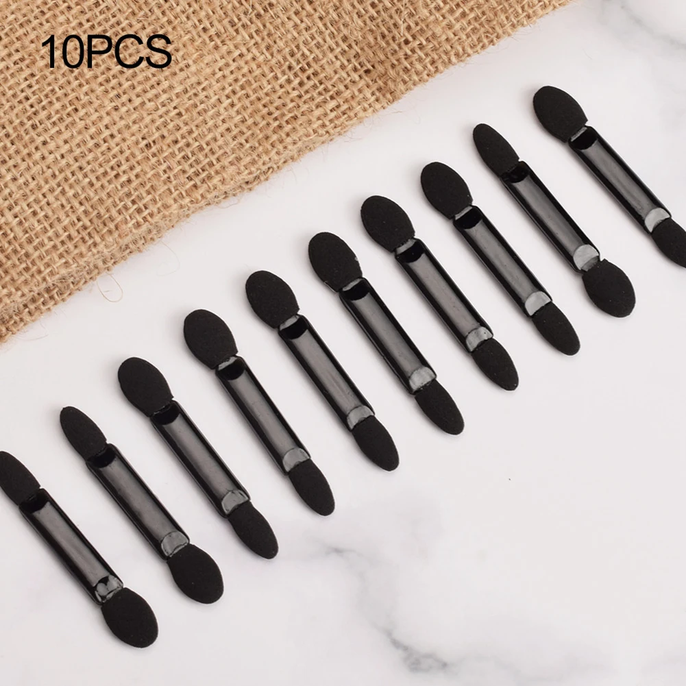 hot 10Pcs Disposable Double-Head Sponge Eye Shadow Brushes Beauty Cosmetic Tools | Красота и здоровье