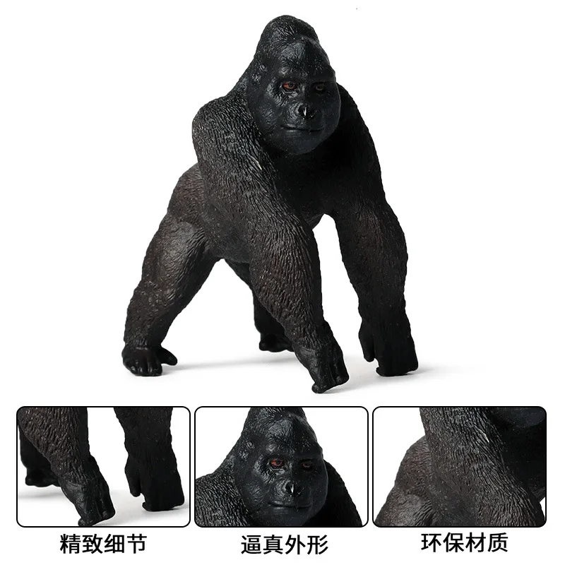 

New Simulation Wild Animal PVC Monkey Orangutan Model Action Figure Collection Miniature Cognition Educational Toys for children