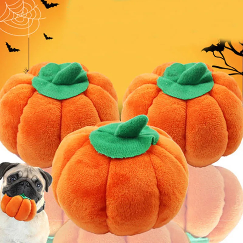 

Fleece Plush Squeaky Dog Toy Pumpkin Pet Chew Toy Bite Training Cleaning Teeth Toothbrush Soft Funny Small Dog Puppy Suppliers