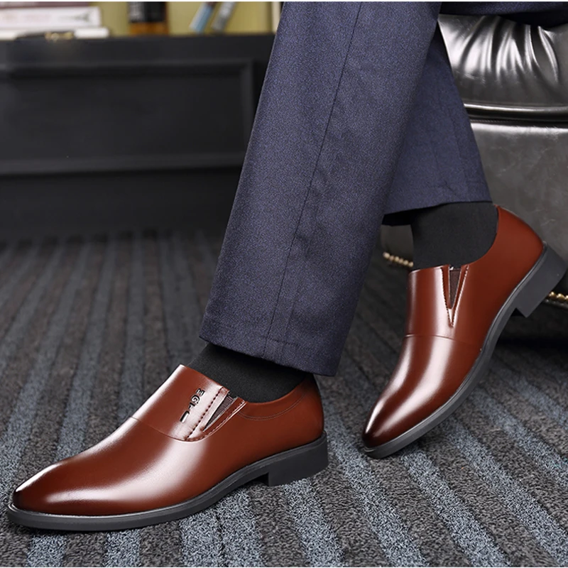 JUNJARM/Мужские модельные туфли в европейском стиле Мужская деловая обувь ручной