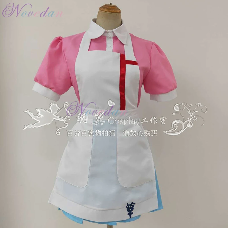 Хэллоуин женские ботинки для косплея данганронпа Уганда 2 Mikan Tsumiki розовые платье
