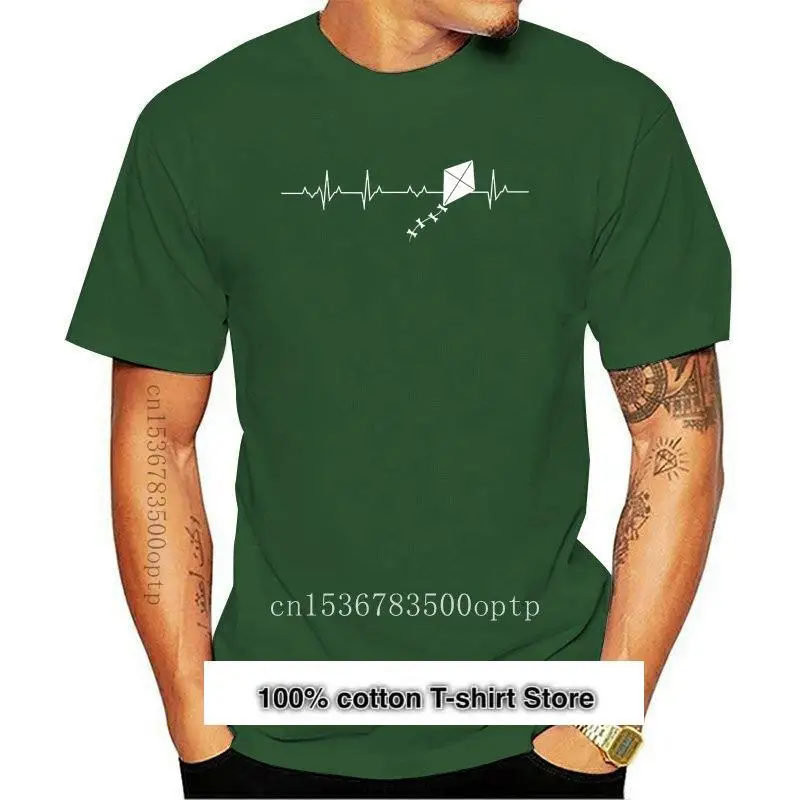 

Camiseta "i love Kite Flying heart beat", nueva
