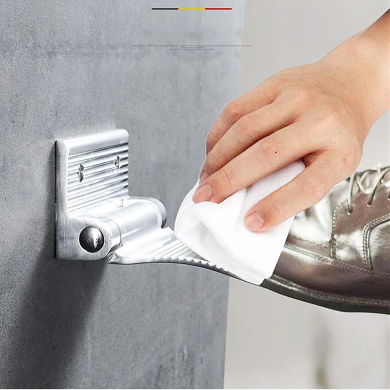

2021 Rest Pedestal Simple Hardware Holder Shower Footstool Black/Silver Aluminium Alloy Auxiliary Pedal Bathroom Accessories