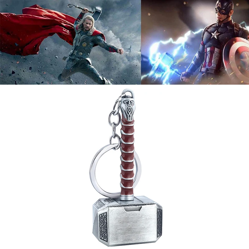 Брелок для ключей с изображением фильма Мстители: финал Молот Тора|Реквизит