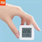 Цифровой термометр XIAOMI Mijia Bluetooth 2, беспроводной умный датчик температуры и влажности, гигрометр, работа с приложением Mijia