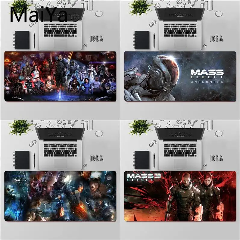 

Maiya Top Quality mass effect Gamer Speed Mice Retail Small Rubber Mousepad Free Shipping Large Mouse Pad Keyboards Mat