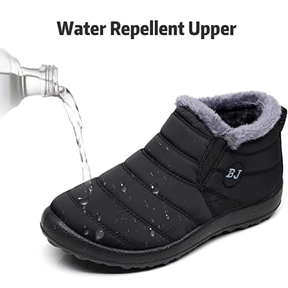 Snow Boots Women Shoes Warm Plush Fur Ankle Boots Winter Female Slip On Flat Casual Shoes Waterproof Ultralight Footwear 3 Snow Boots Women Shoes Warm Plush Fur Ankle Boots Winter Female Slip On Flat Casual Shoes Waterproof Ultralight Footwear 3