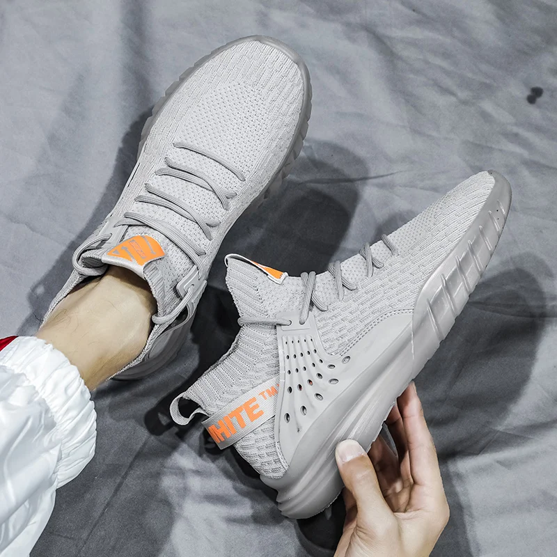 

Men's Running Shoes For Men Sports Leisure Full Palm Cushion Shock Absorption Ultra Light Chunky Sneakers Summer 2021 New Spring