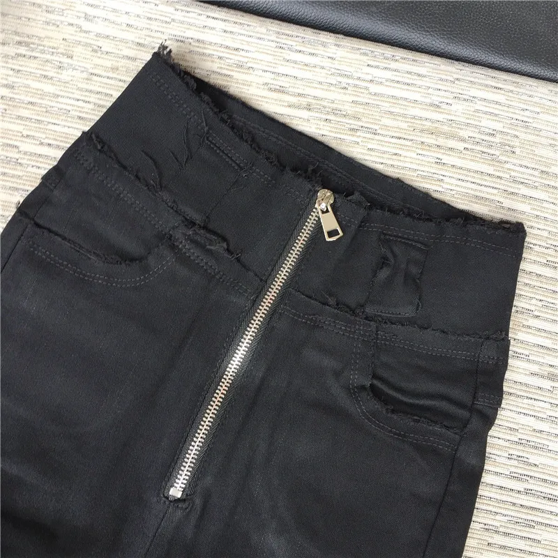 

Long Zipper Ultra-High Waist Leggings Women 2020 New Spring and Autumn Show Thin Black Pencil Feet Pants Fashion Women Leggings