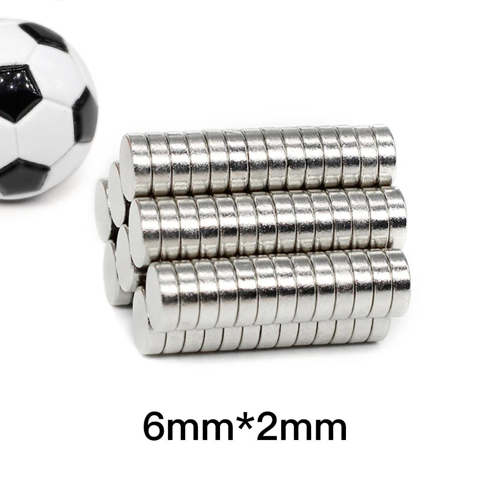 50/100/200/300/500/1000 шт. 6x2 мини круглые магниты сильные 6 мм x 2 N35 Круглый постоянный