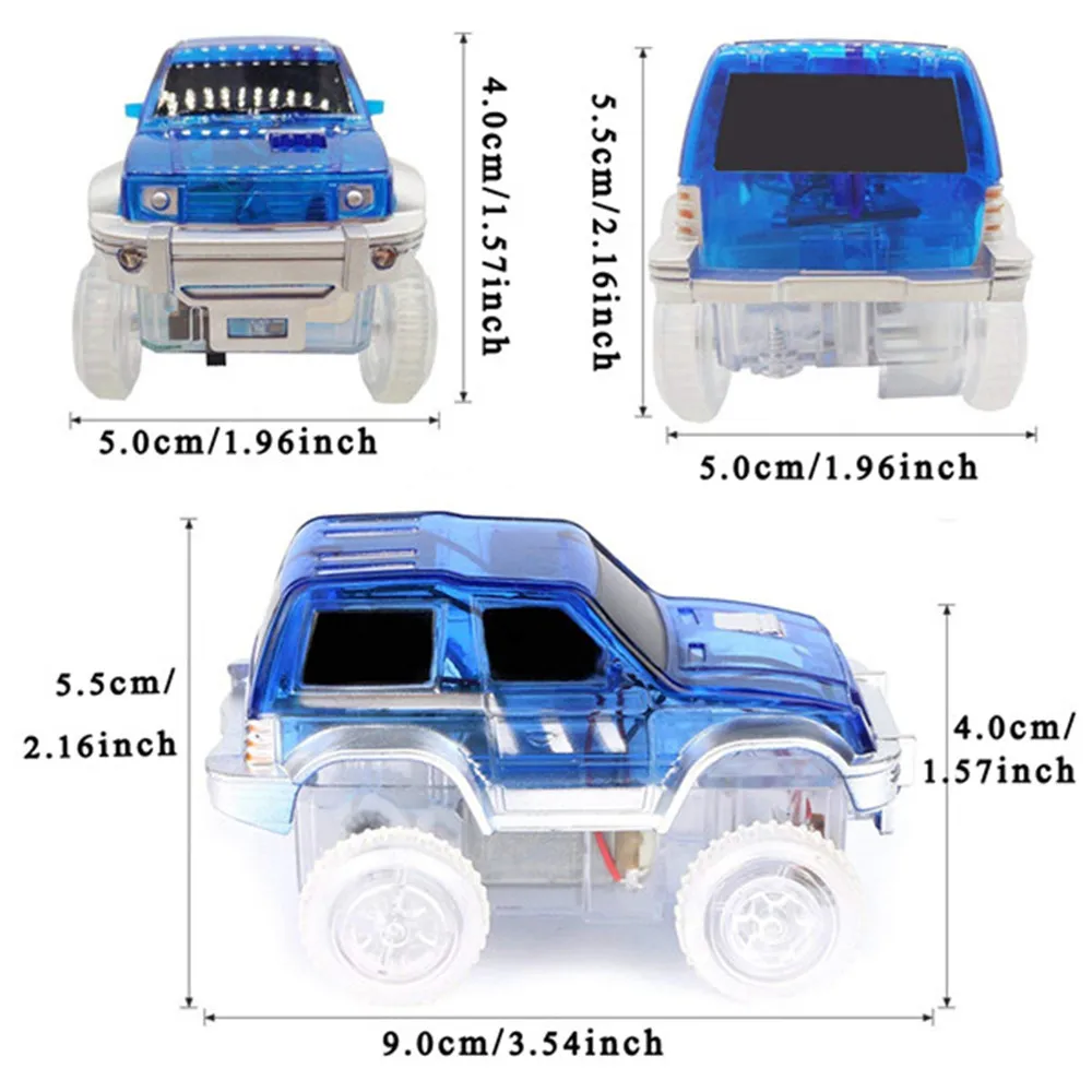 Высокое качество Детские игрушки трек автомобиль с светодиодный светильник для