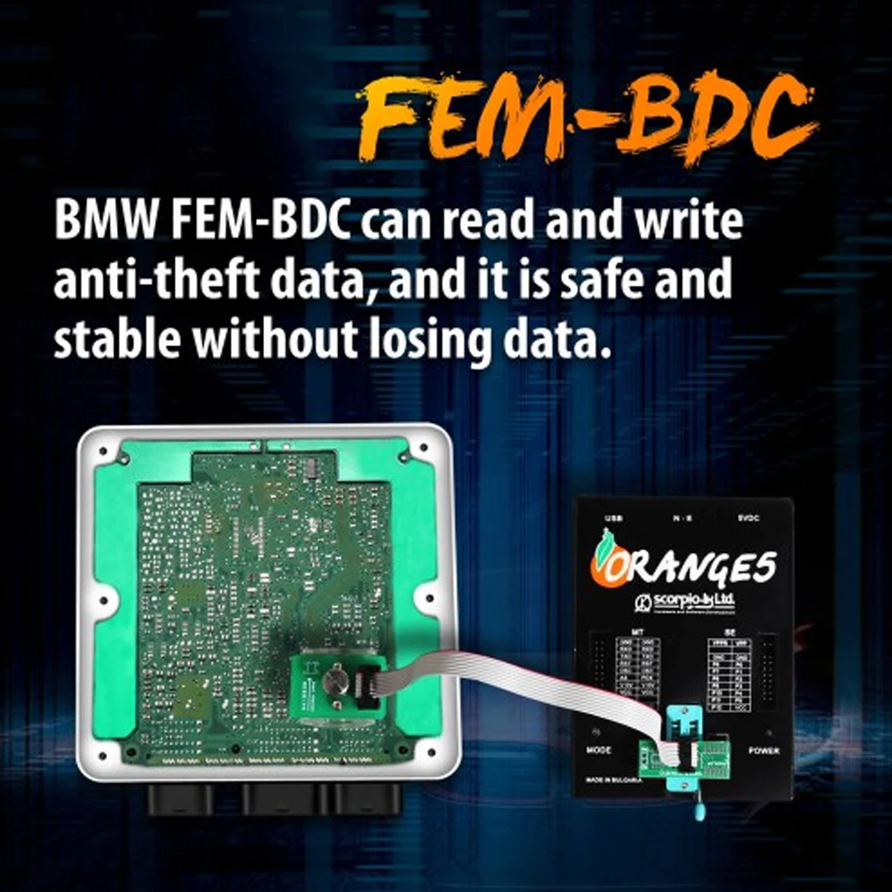 8PIN OEM FEM BDC 95128/95256 чип для защиты от краж считывания данных адаптер BMW работать с VVDI