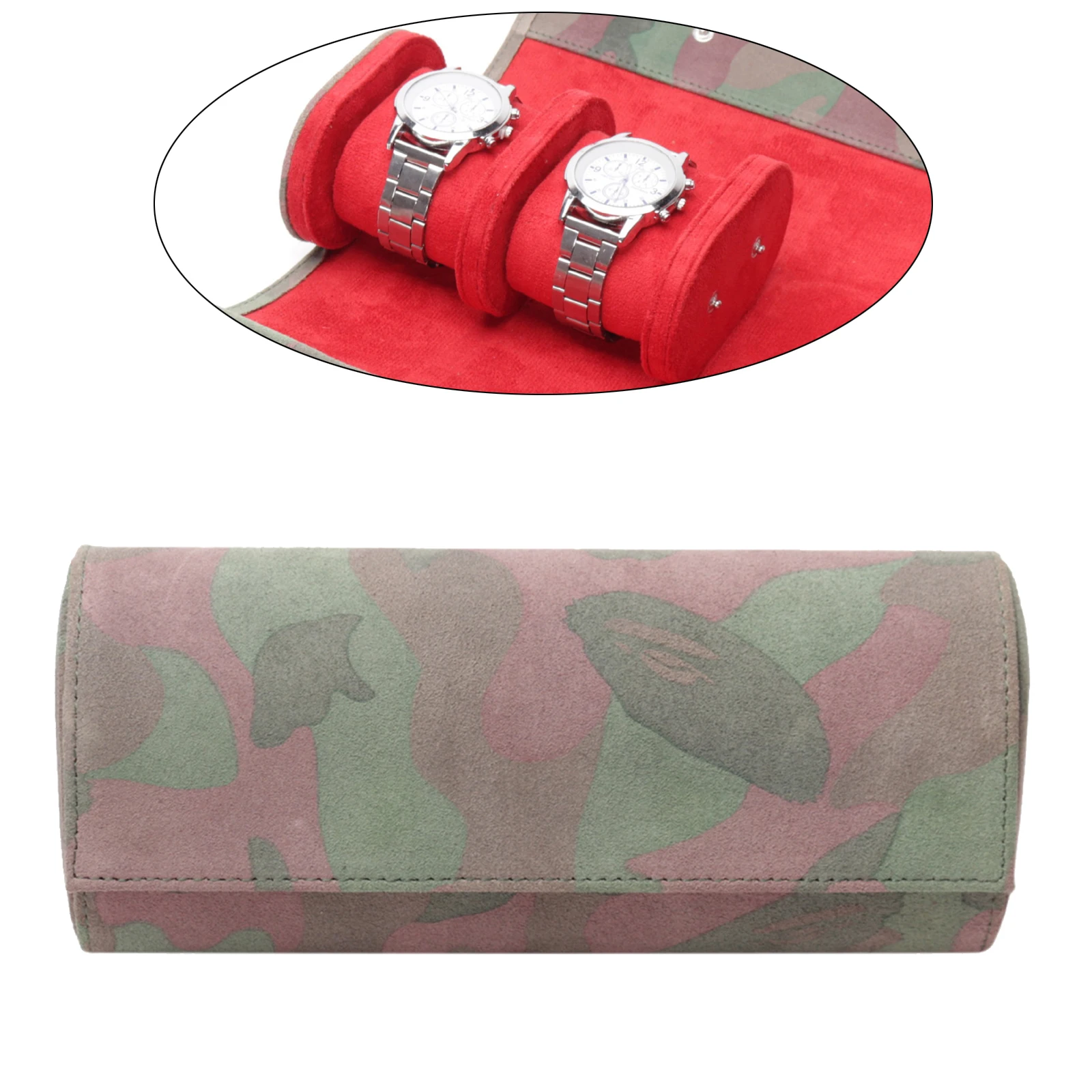 Из искусственной кожи 3 слота Караульная будка ручной работы часы ролл Дорожный