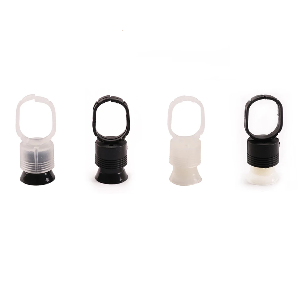 

New 100pcs Disposable Tattoo Ink Ring Cup Sponge Pigment Holder Sponge Ring Cups Black White Microblading Caps