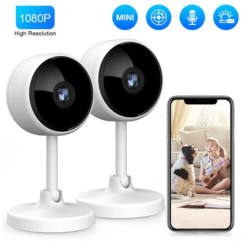 

1080P 2MP IP Camera Smart Surveillance Camera Automatic Tracking Home Security Indoor Baby Monitor With Motion Detect For Pet