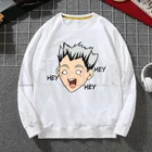Толстовка Haikyuu Bokuto мужская с капюшоном, свитшот, худи в стиле хип-хоп, классический белый пуловер с капюшоном, на осень