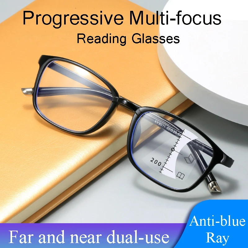 

New Far and near dual-use TR90 Multi-focus Reading Glasses unisex Progressive Anti-Reflective Ultra-light Presbyopia Spectacles