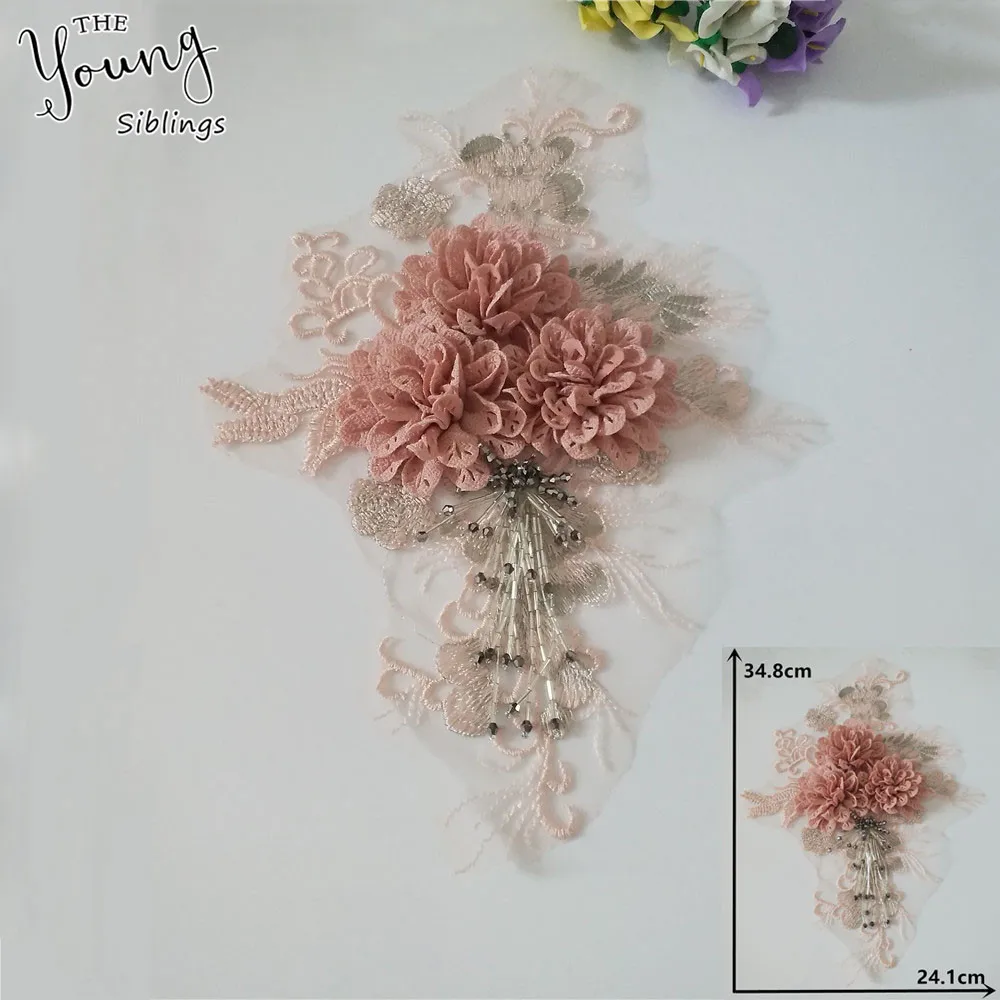 Новое поступление 3D Цветочный кружевной воротник вышитый вырез сделай сам шитье