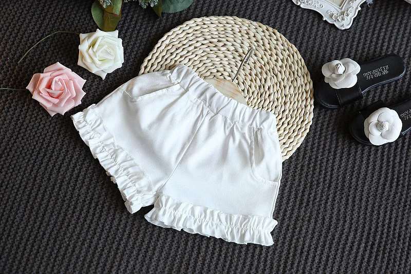 Комплекты одежды для девочек летняя детская одежда шифоновые футболки с