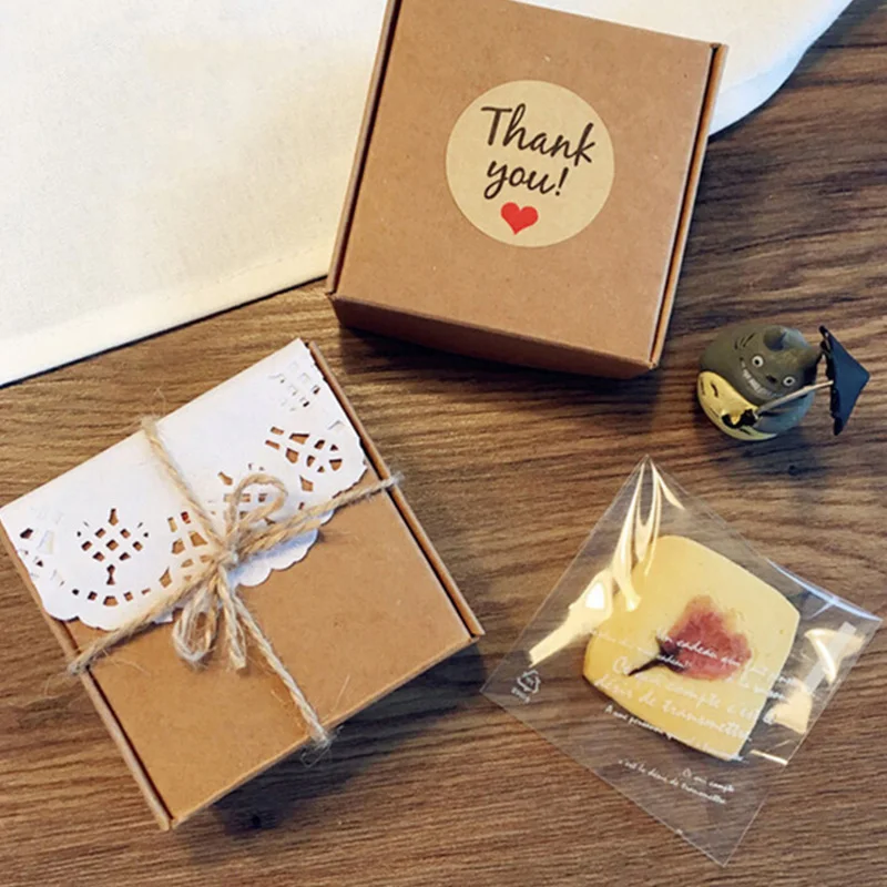 60 шт./компл. спасибо наклейки из крафт-бумаги самоклеящиеся ярлык с надписью