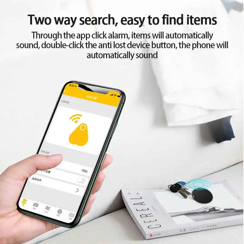 anti lost keychain bluetooth compatible device mobile phone lost alarm bi directional finder artifact smart tag gps tracker free global shipping