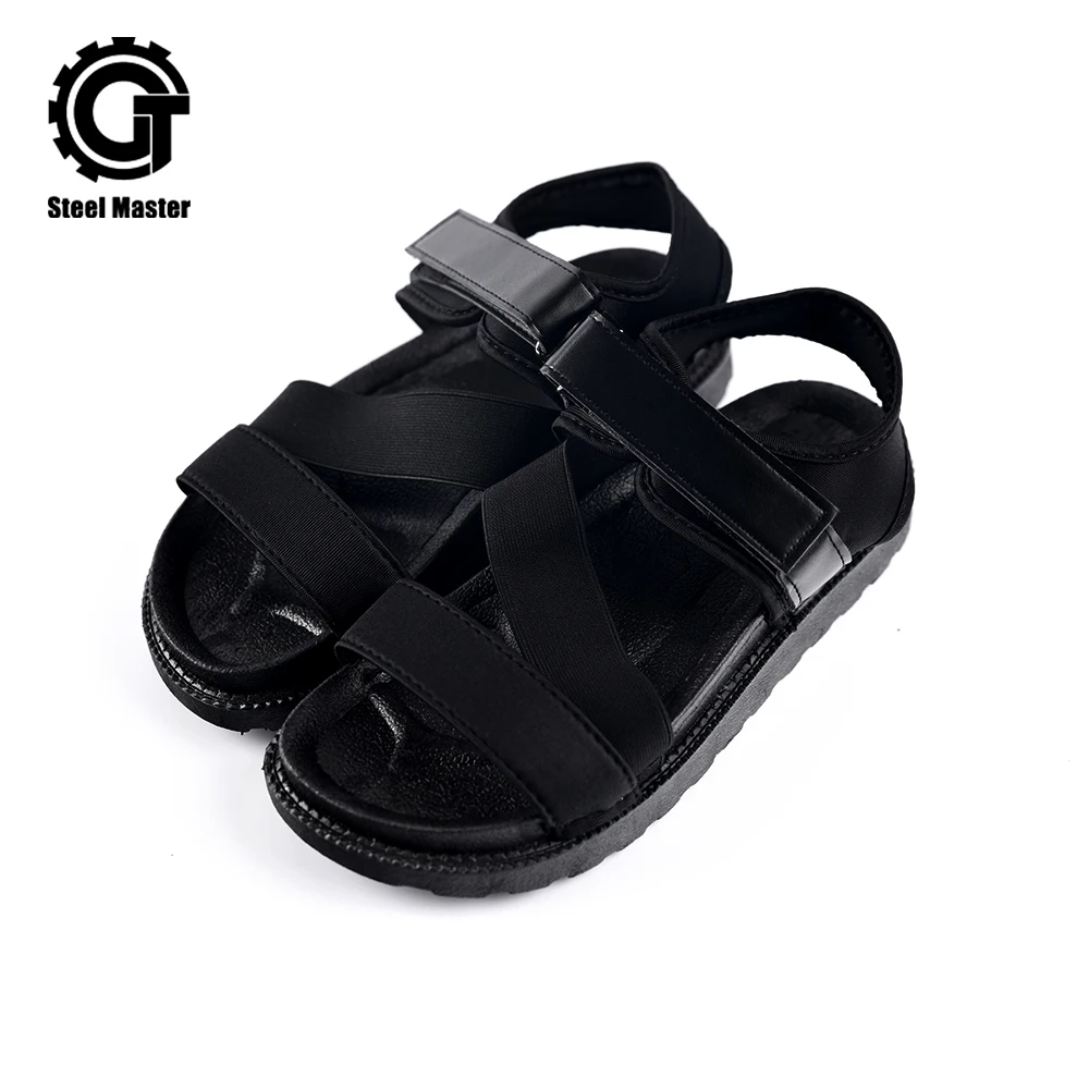 

Summer Womens Sandals Black Leather Platform Heels Casual Shoes Outdoors