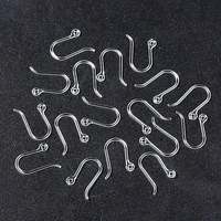 20pcslot transparent plastic ear hook earring hooks for jewelry making earrings accessories base setting for jewelry making