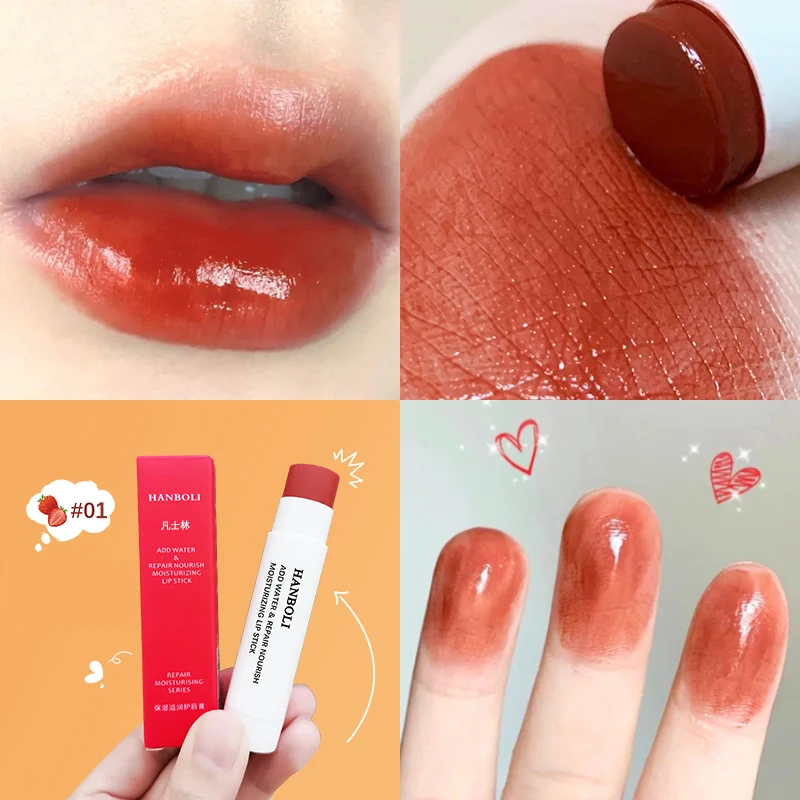 

Korean Orange Lipstick Moisturizing Temperature Change Lip Balm Silky Moisturize Lip Cosmetic Women Makeup Maquiage Femme