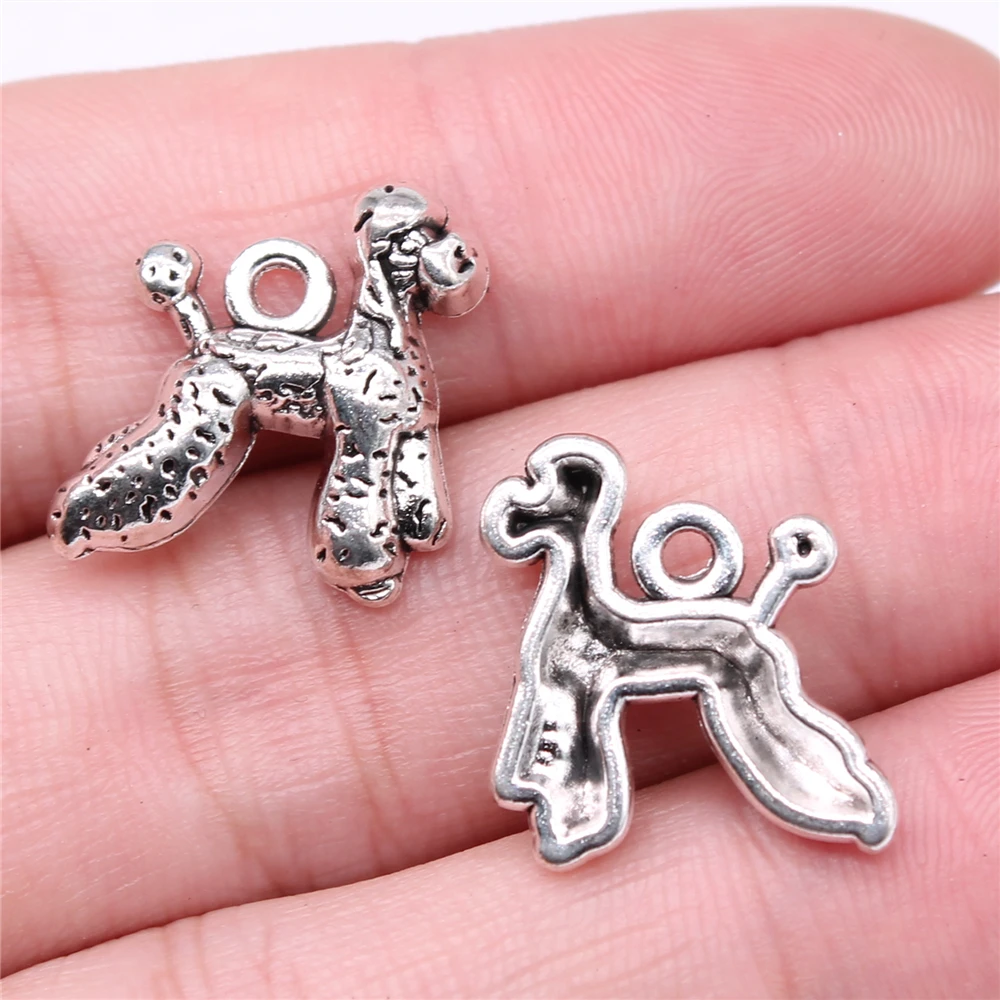 

Sejuani NECKLAC PENDANT 10pcs 21x18mm Poodle Dog Charms