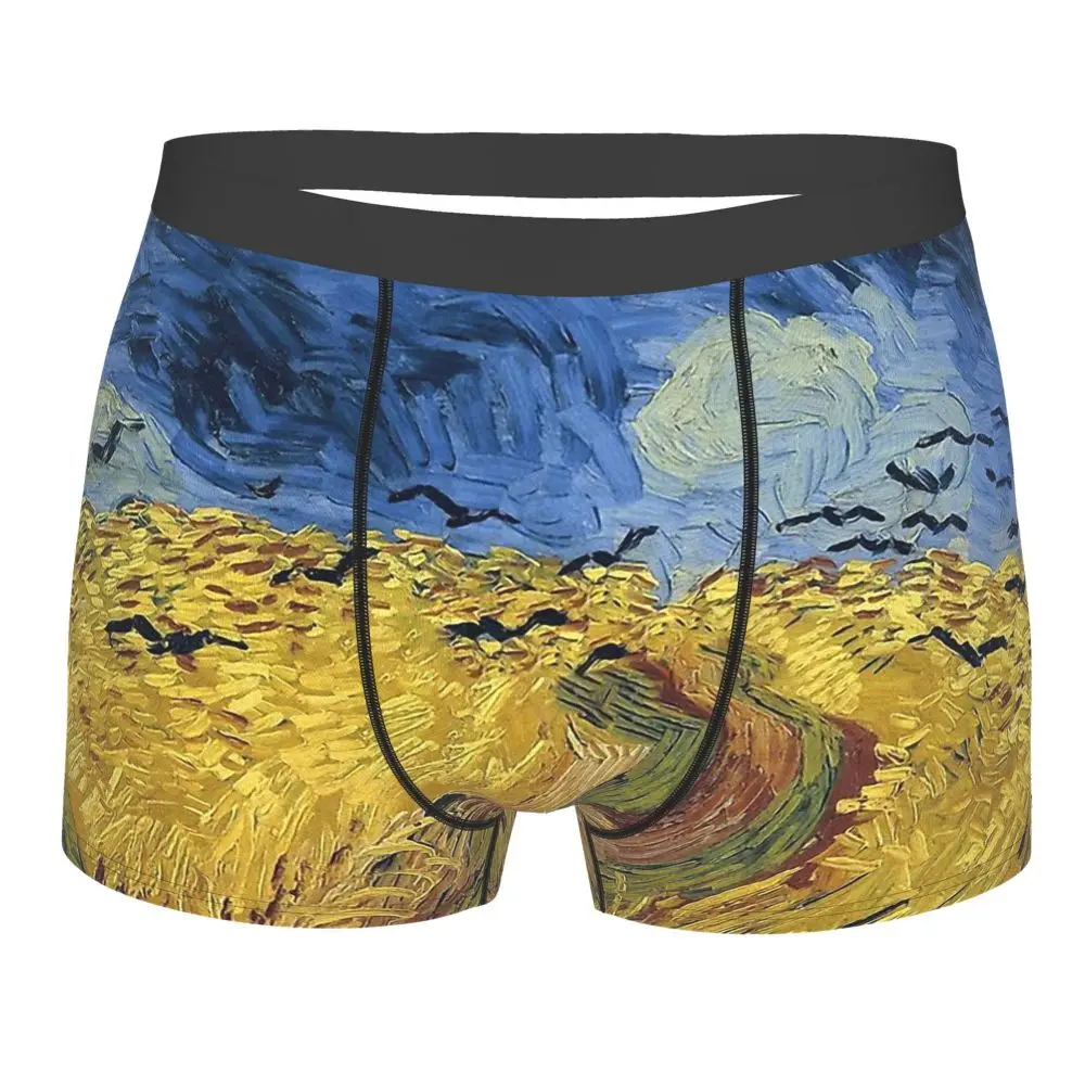 Хлопковые трусики с изображением пшеничного поля воронами Винсента Ван Гога