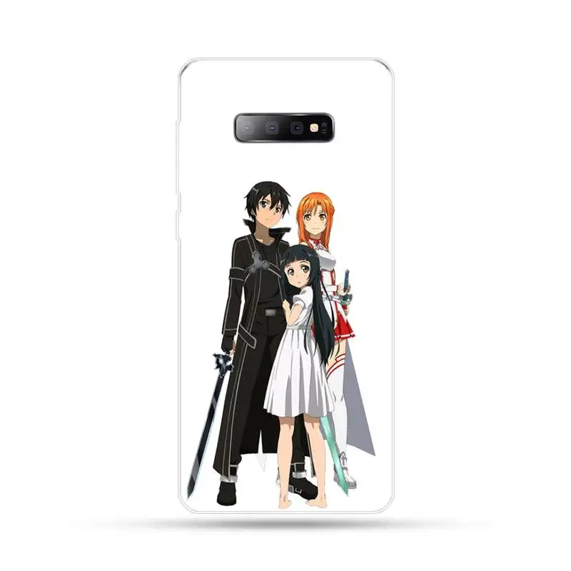 

SAO Sword Art Online Anime Phone Case For Samsung Galaxy S5 S6 S7 S8 S9 S10 S10e S20 edge plus lite cover funda coque