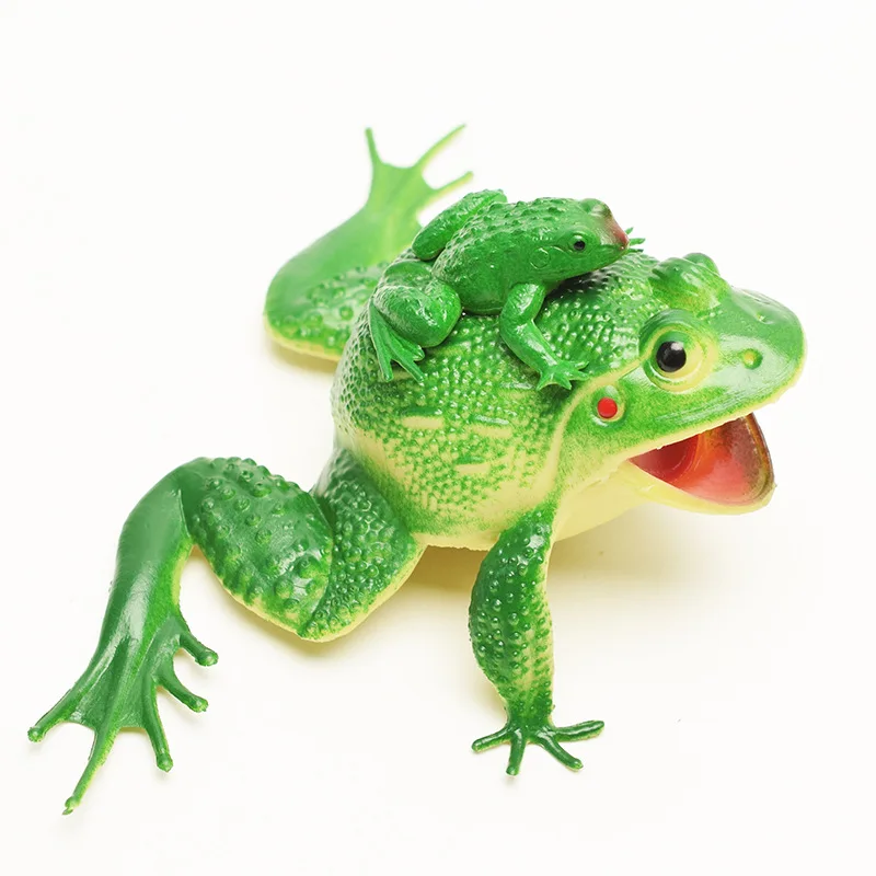 

Simulation sounding frog model mother and child frog frog toad fake frog tricky props children's toy collection