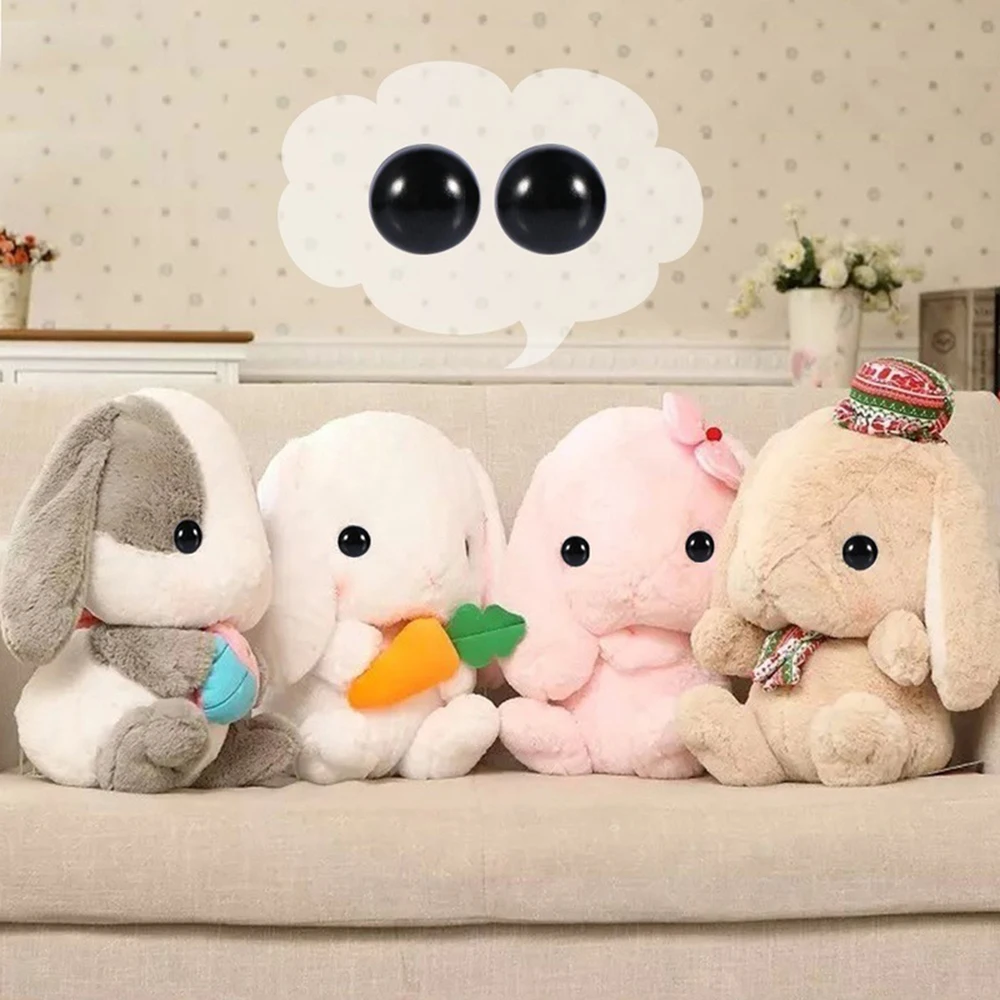 100 шт. 6-12 мм Пластиковые безопасные глаза для медведя куклы марионетки плюшевые