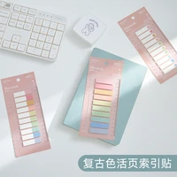 dimi 17 designs minimal ins style fluorescence self adhesive sticky notes bookmark index stationery office school supply
