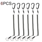 1 шт.6 шт. рыболовный спиральный ремешок инструмент многоцветные безопасные веревки для лодок Каяка безопасные плоскогубцы губы Захваты снасти Рыба аксессуары