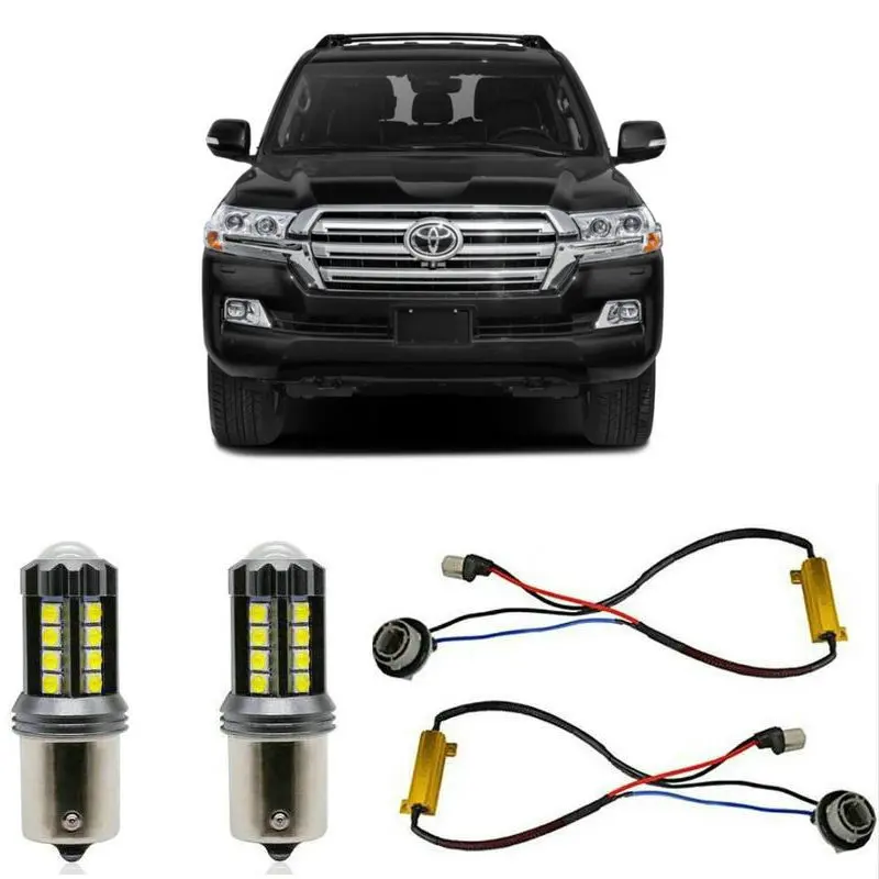 

Fog lamps For TOYOTA Land Cruiser 2019 Stop lamp Reverse Back up bulb Front Rear Turn Signal error free 2pc