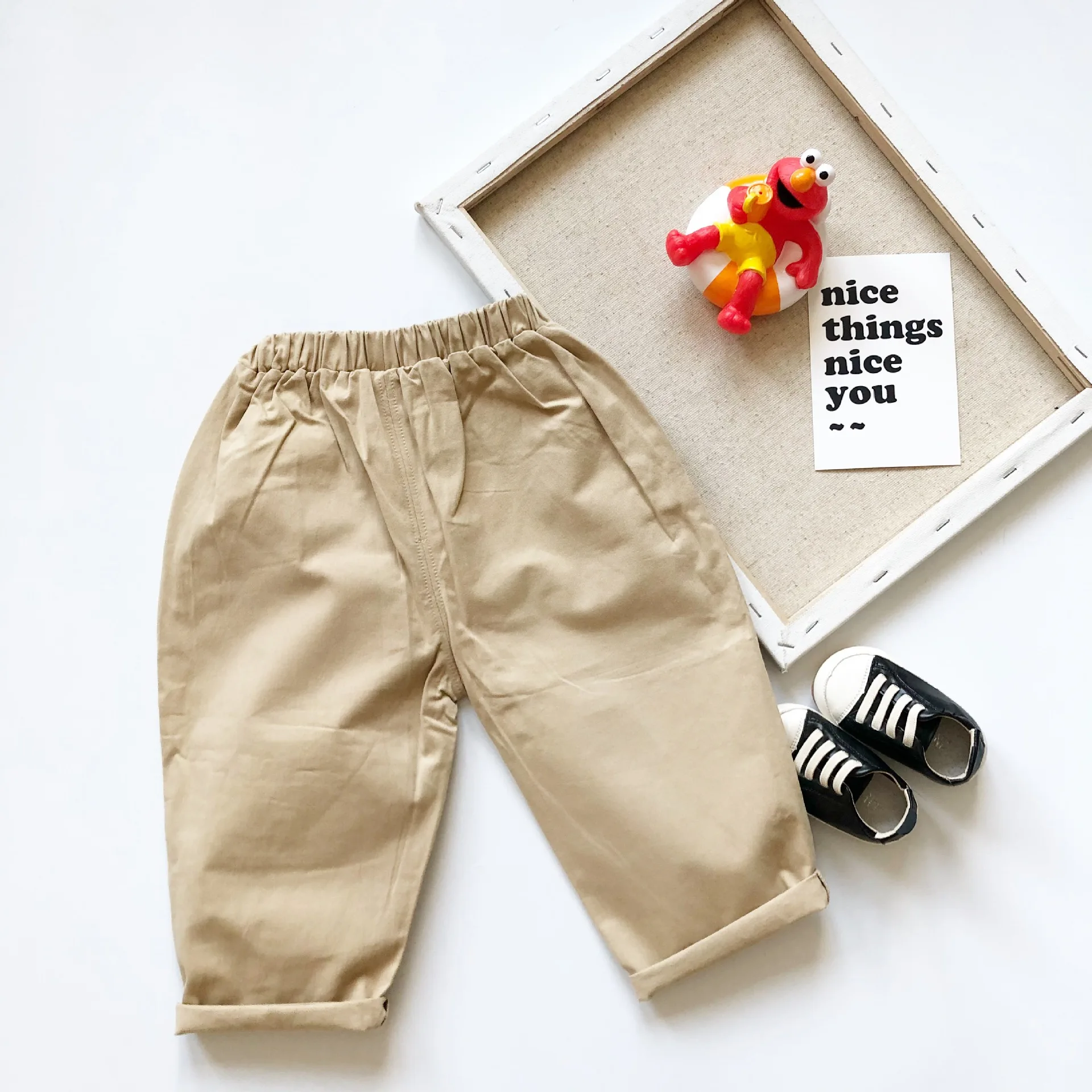 Осеннее платье Tonytaobaby новинка повседневные штаны для маленьких мальчиков и